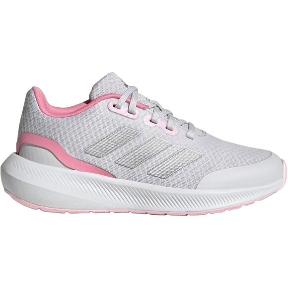NWT adidas Girl's RunFalcon 3.0 Dash Grey/Silver Metallic/Bliss Pink 3 M - Picture 6 of 6